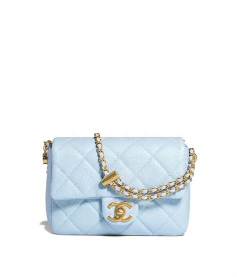 chanel iridescent grained calfskin flap bag